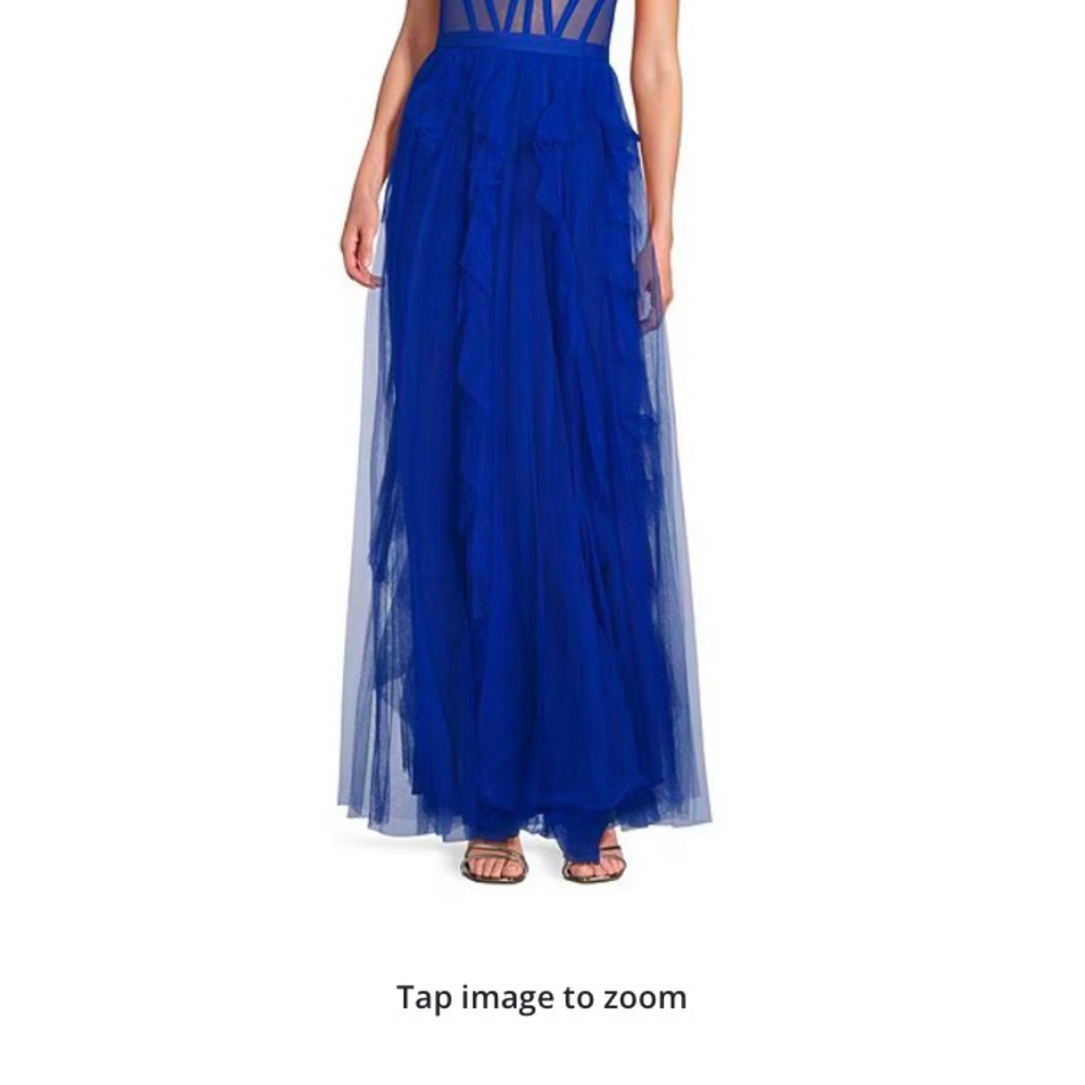 Elegant Blue Maxi Dress